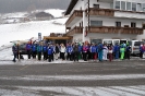 Schülerinnen und Schüler während der Wintersportwoche.