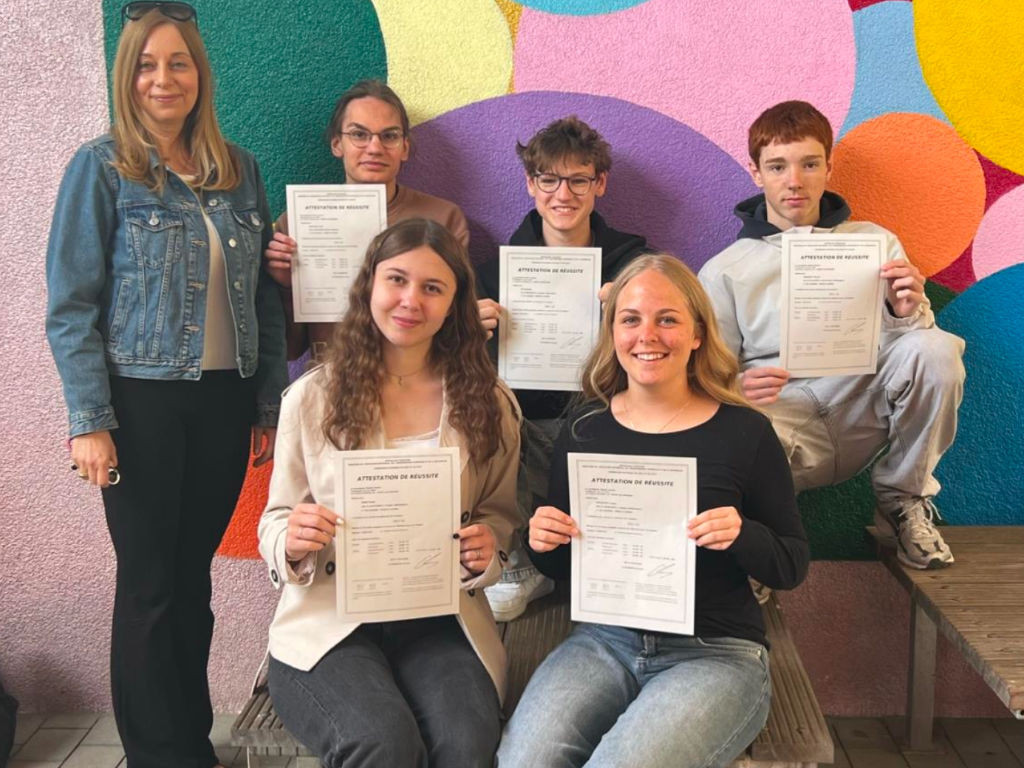 Die Schülerinnen und Schüler die an der Prüfung teilnahmen