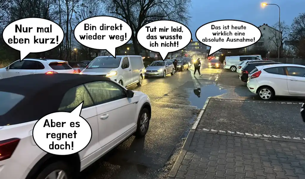 Verkehrssituation vor einer Schule